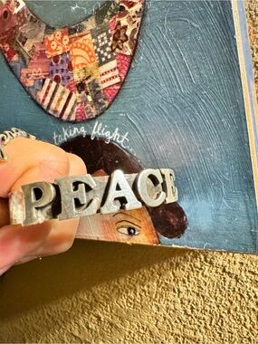 Richard Schmidt sterling cuff bracelet “Peace”- Silver